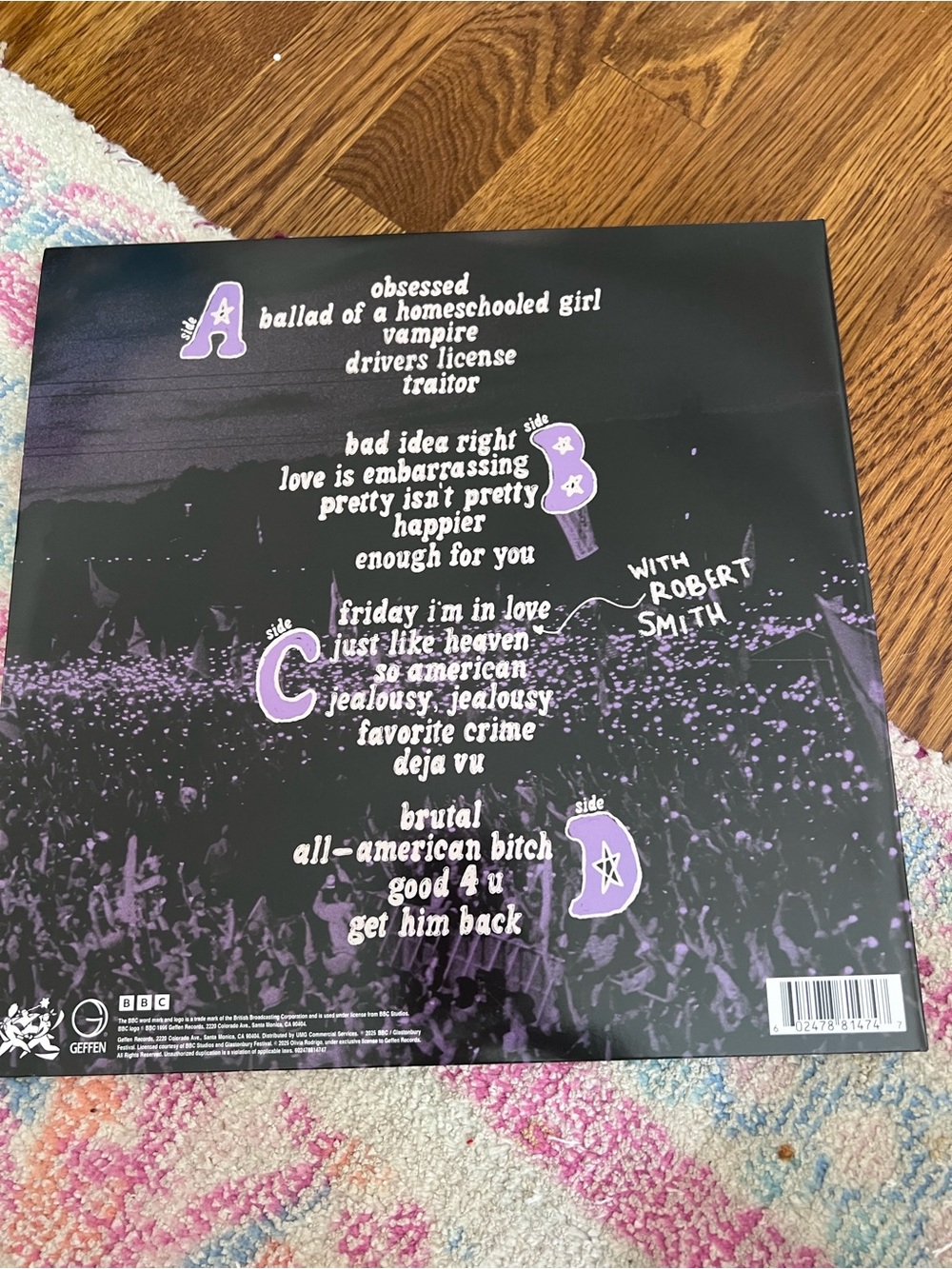 Olivia Rodrigo Live from Glastonbury Vinyl Record - Picture 2 of 3